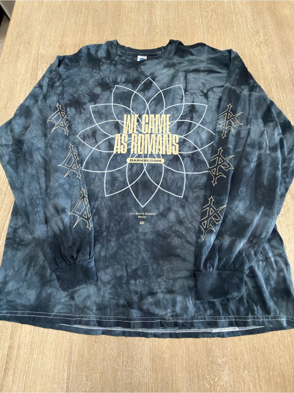 We Came As Romans Darkbloom Black Tie-Dye Long Sleeve Tee